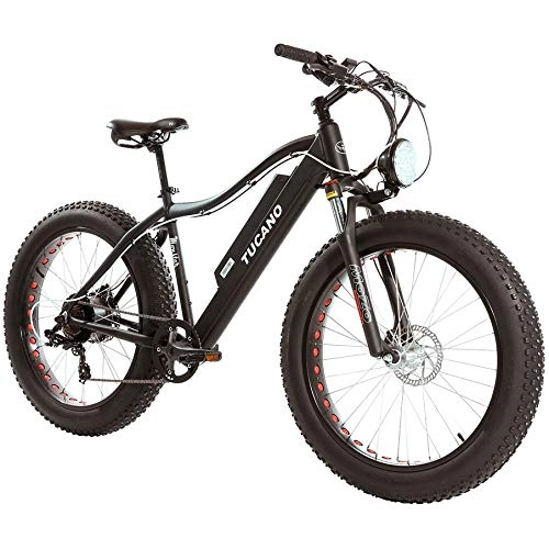 Electric Mountain Bike : Tucano Monster 26 MTB (BLACK) Engine: Bafang rear wheel 500watt 48v