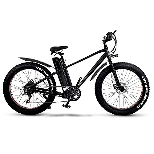 Electric Mountain Bike : TYT 750W Powerful Electric Bike, 26 inch 4.0 Fat Tire Mountain Bike, 48V 15Ah / 20Ah Battery, Front &Amp; Rear Disc Brake (20Ah), 15Ah