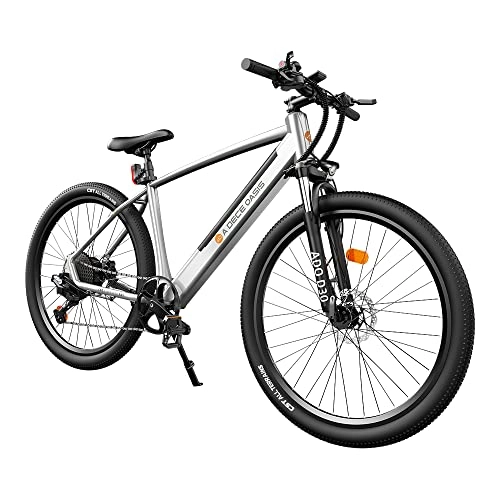 Electric Mountain Bike : UK Next Working Day Delivery ADO D30 250W Electric Bicycle Removable Battery Shimano 11 speed Transmission System 27.5 Inch Electric Bike(Silver)