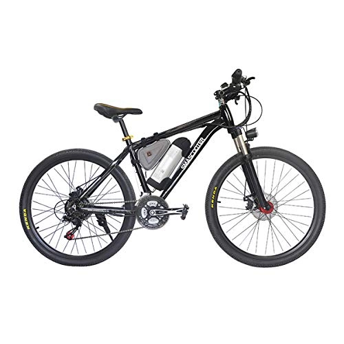 Electric Mountain Bike : W&TT 26 inch Electric Mountain Bike 36V 250W Dual Disc Brakes E-bike Citybike 7 Speeds Commuter Bicycle with LED 5-speed Smart Meter and Suspension Shock Absorber Fork