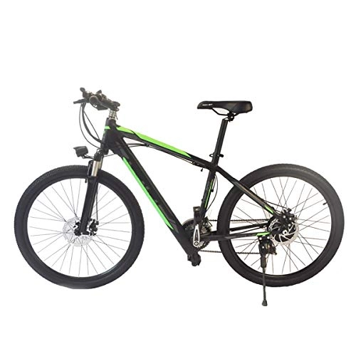 Electric Mountain Bike : W&TT Electric Mountain Bike 36V 250W 21 Speeds Folding E-bike Citybike with LCD 5-speed Smart Meter, 26 inch Commuter Bicycle with Dual Disc Brakes and Shock Absorber Fork, Green