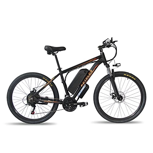 Electric Mountain Bike : WDSWBEH Electric Bike Electric Mountain Bike 350W Ebike 26'' Electric Bicycle, 20MPH Adults Ebike with Removable 13Ah Battery, Professional 21 Speed Gears, Black
