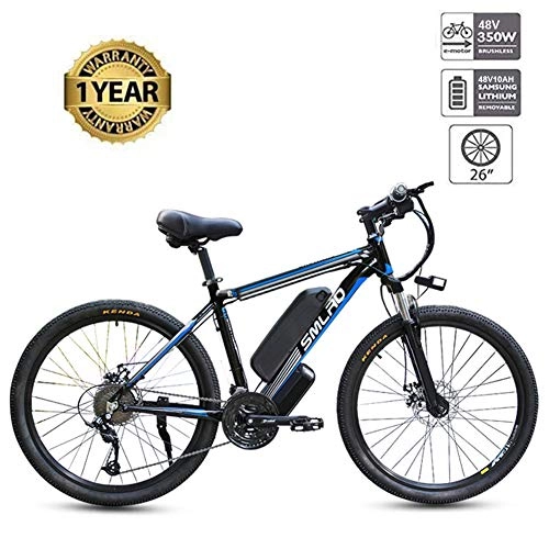Electric Mountain Bike : WHYTT 48V 350W Electric Bike 26" E Bikes for Adults Aluminum Alloy Mountain Bicycle with 21 Speed Shift & Removable Battery, Suitable for high and low, city