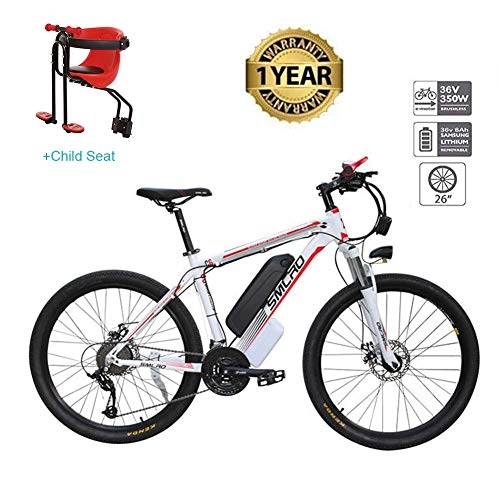 Electric Mountain Bike : WHYTT Electric Bikes for Adult 26" 36V 350W 13AH Magnesium Alloy Ebikes Bicycles All Terrain, Removable Lithium-Ion Battery Mountain Ebike for Mens, 13Ah80Km, Suitable for Traveling in The Wild City, A