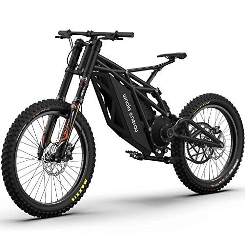 Electric Mountain Bike : WJSW All Terrain Electric Mountain Bike Bicycle for Adults, with 48V 20Ah-21700 Lithium Battery Bike, Black