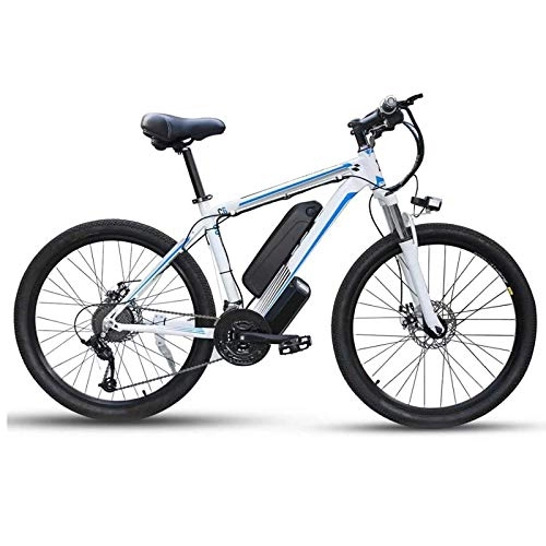 Electric Mountain Bike : Xcmenl 26'' Electric Mountain Bike 350W E-Bike Beach Cruiser Sports Mountain Bikes with 48V 10Ah Removable Lithium-Ion Battery, 21-Speeds Shimano Professional Transmission, C