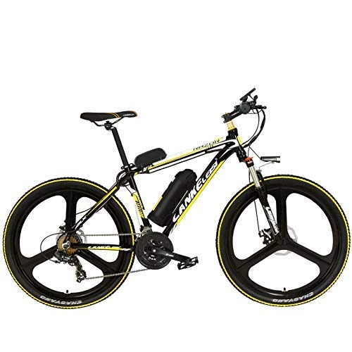 Electric Mountain Bike : XHCP bicycle Mountain bike MX3.8 26 Inch Mountain Bike, 21 Speed 48V Electric Bike, Lockable Suspension Fork, Power Assist Bicycle with LCD Display