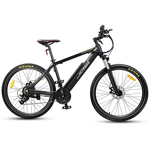 Electric Mountain Bike : xianhongdaye 26 inch electric bicycle 48V 500W high power mountain bike with 13AH battery (A6AH26) black-Black