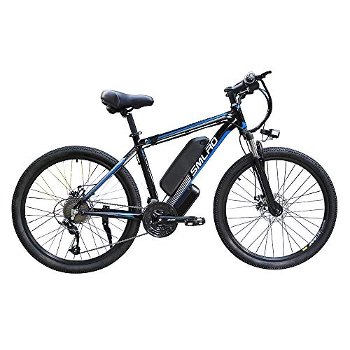 Electric Mountain Bike : Xiaotian 26 Inch Electric Mountain Bikes, City Commuter Travel Work Out 350W 21 Speed Gear E-Bike with 48V 13AH Large Capacity Removable Lithium-Ion Battery for Adult Men Women