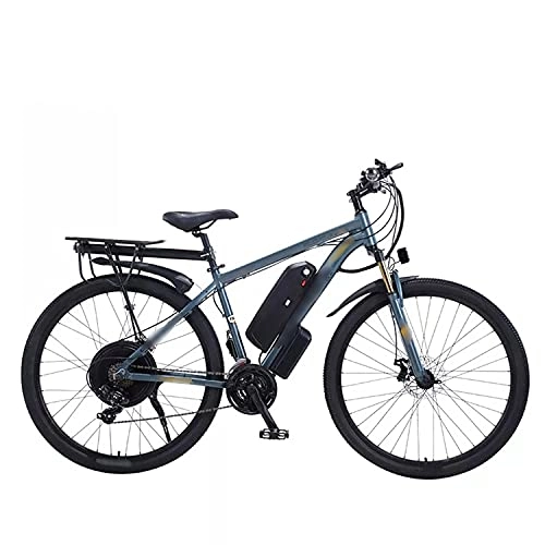 Electric Mountain Bike : XILANPU Electric Bicycle, 29-Inch Aluminum Alloy Adult Power-Assisted Lithium Battery Bicycle 48V1000W Mountain Bike Long Battery Life, Gray