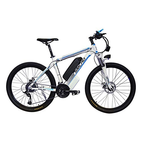 Electric Mountain Bike : XQJJT Electric Bicycle eBike for Adults Electric Assist with Zero Wear Brushless Motor, Throttle Control, Off-Road Ability Professional 500W 26'' 21 speed Gears, C