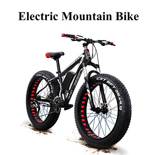 Electric Mountain Bike : XTD Upgrade 48V 1500w Electric Mountain Bicycle 26 Inch Fat Tire E-Bike 50-60km / h Cruiser Mens Sports Bike Full Suspension Adult MTB Dirtbike27 Speed B