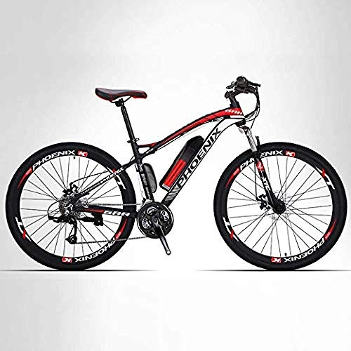 Electric Mountain Bike : XXCZB Electric Bike 26 Mountain Bike for Adult All Terrain 27-speed Bicycles 50KM Pure Battery Mileage Detachable Lithium Ion Battery Smart Mountain Ebike-35KM / 70KM_Electric / hybrid