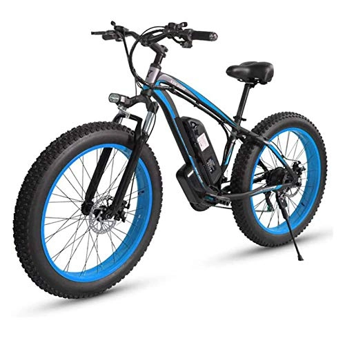 Electric Mountain Bike : XXZ Electric Mountain Bike for Adults, 26" 350W E-bike with 48V 15Ah Lithium-Ion Battery for Adults, Professional 21 Speed Transmission Gears