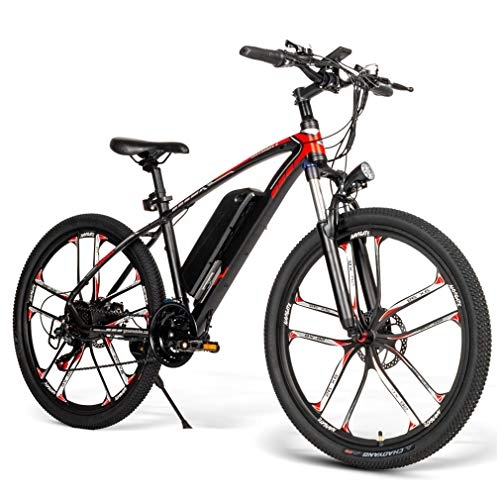 Electric Mountain Bike : Ydshyth 26" Electric Bike 48V 8Ah Mountain Bicycle with 30 KM / H Max Speed, Aviation Aluminum Frame for Mens Outdoor Cycling Travel Work Out And Commuting