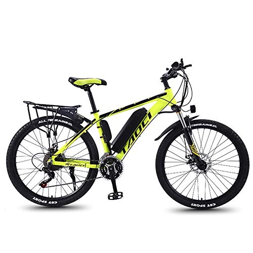 Electric Mountain Bike : YSHUAI 26"Electric Bike Electric Bicycles Bike for Adults, Magnesium Alloy Ebikes All Terrain Bikes, 36V 350W Removable Lithium-Ion Battery Mountain Ebike, for Men, Green