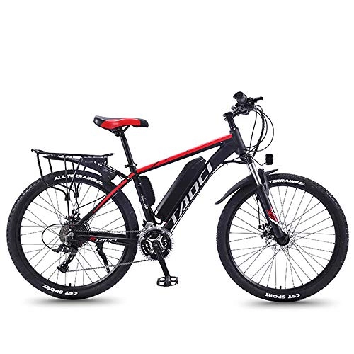 Electric Mountain Bike : YSHUAI 26"Electric Bike Electric Bicycles Bike for Adults, Magnesium Alloy Ebikes All Terrain Bikes, 36V 350W Removable Lithium-Ion Battery Mountain Ebike, for Men, Red