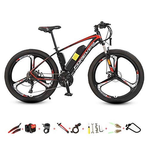 Electric Mountain Bike : YXYBABA 26'' Adults Electric Bicycle / Electric Mountain Bike 36V Removable Lithium Battery 250W Powerful Motor 27 Speed Premium Full Suspension, 12AH