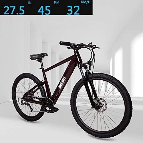 Electric Mountain Bike : YXYBABA 27.5'' Folding Electric Mountain Bike Electric Bike with 36V 10.4Ah Lithium-Ion Battery, Premium Full Suspension And SHIMANO Professional Transmission System
