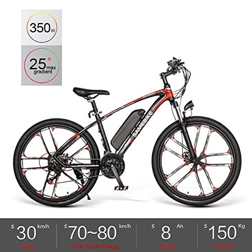 Electric Mountain Bike : YXYBABA Electric Bike for Adult 26'' Mountain Electric Bicycle Ebike 48V 8AH Removable Lithium Battery 350W Powerful Motor Shimano 21 Speed