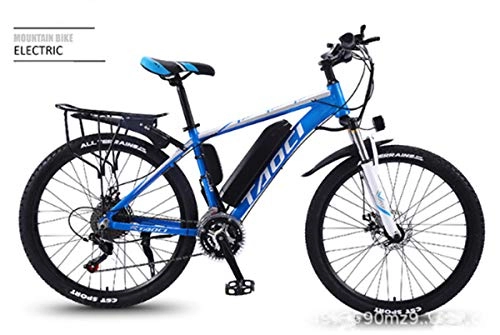 Electric Mountain Bike : YZPCWL Electric Bikes for Adult, Magnesium Alloy Shimano 27 speed 26 inch Electric road bike LEC LCD screen 36v 350w brushless motor 8 / 10 / 13A removable lithium ion battery Suitable for men and women