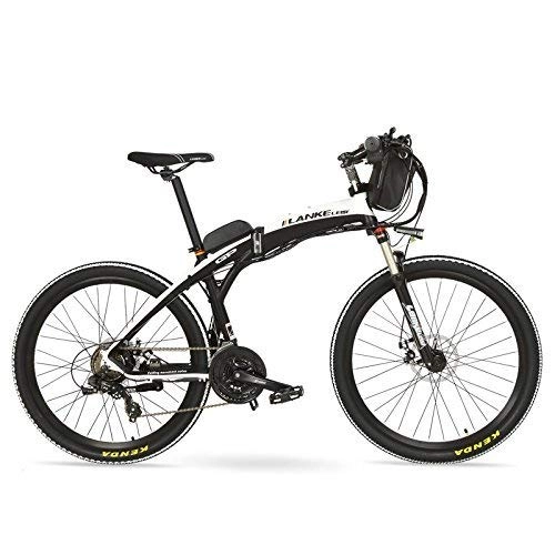 Electric Mountain Bike : ZDDOZXC GP 26 Inches Fashion Pedal Assist Electric Quick-Folding Mountain Bike, 48V 12Ah Battery, 240W Motor, Both Disc Brake, 30~40km / h, Pedelec.