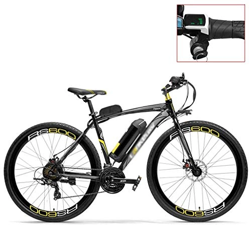 Electric Mountain Bike : ZDDOZXC RS600 700C Pedal Assist Electric Bike, 36V 20Ah Battery, 300W Motor, High Carbon Steel Airfoil-shaped Frame, Both Disc Brake, Endurance Up To 70km, 20-35km / h, Road Bicycle