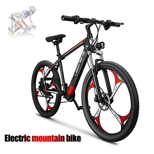 Electric Mountain Bike : ZJGZDCP Beach Snow Electric Bike Adults Electric Mountain Bike / Electric Commuting Bike With 48V 10Ah Battery 27 Speed Gears Urban City Commute E-Bike