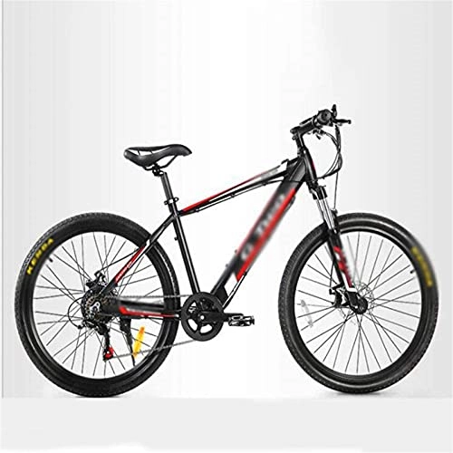 Electric Mountain Bike : ZJZ 26 in Electric Bikes Double Disc Brake Shock Absorber, 48V / 9.6Ah Invisible Lithium Battery Mountain Bike LED Display Outdoor Cycling Travel Work Out