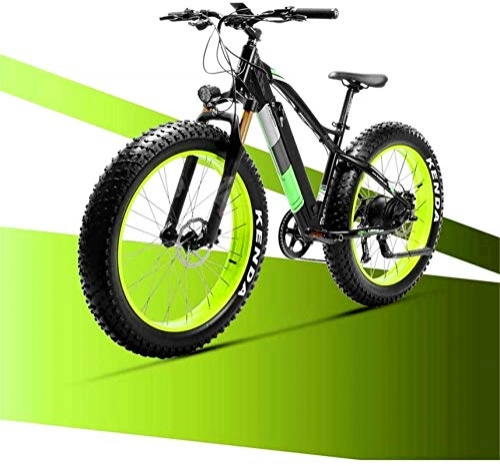 Electric Mountain Bike : ZJZ Fat Tire City Adult Electric Bike and Assisted Bike 500W 36V 18AH Mountain Bike Snow Bicycle Bike 26 Inch with Disc Brake