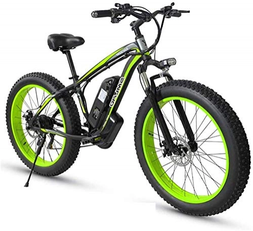 Electric Mountain Bike : ZMHVOL Ebikes, 26inch Electric Mountain Bike with Removable Large Capacity Lithium-Ion Battery (48V 1000W) Electric Bike 21 Speed Gear and Three Working Modes ZDWN (Color : Green, Size : 1000w15Ah)