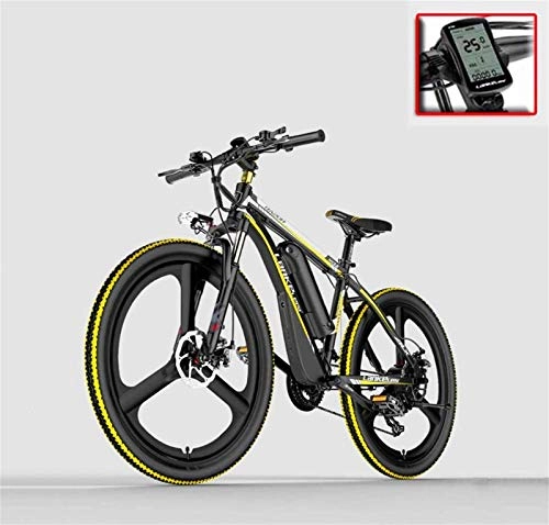 Electric Mountain Bike : ZMHVOL Ebikes, Adult 26 Inch Electric Mountain Bike, 48V Lithium Battery Electric Bicycle, With anti-theft alarm / fixed-speed cruise / 5-gear assist / 21 Speed ZDWN (Color : B)