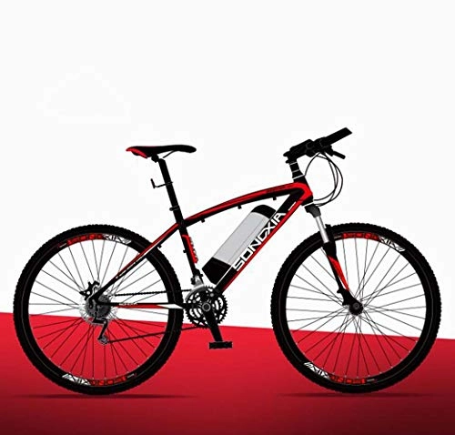 Electric Mountain Bike : ZTYD Electric Bike, 26" Mountain Bike for Adult, All Terrain Bicycles, 30Km / H Safe Speed 100Km Endurance Detachable Lithium Ion Battery, Smart Ebike, Red A1, 36V / 26IN