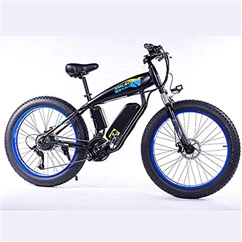 Electric Mountain Bike : ZXL 26 inch Electric Bikes 48V18Ah Samsung Battery Mountain Bike 27 Speed Bike Intelligence Electric Bike Double Shock Absorption Front and Rear 350W Stable Brushless Motor and Professional Gear ()