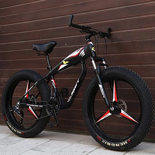 Fat Tyre Mountain Bike : 26 Inch Men's Mountain Bikes, Road Bike 27 Speed Light Aluminum Frame Speeds Mountain Bikes Bicycles Alloy Stronger Frame Disc Brake