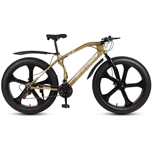 Fat Tyre Mountain Bike : 26-Inch Mountain Bike, 26 * 4.0 Fat Tire Double Disc Brake Bicycle, for Urban Environment and Commuting To and From Get Off Work