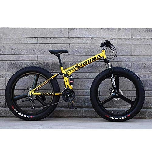 Fat Tyre Mountain Bike : Adult-bcycles BMX Men's Mountain Bikes, 26Inch Fat Tire Hardtail Snowmobile, Dual Suspension Frame And Suspension Fork All Terrain Mountain Bicycle Adult (Color : Z, Size : 7 speed)