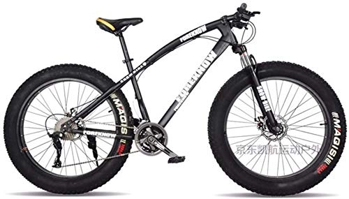 Fat Tyre Mountain Bike : Adult-bcycles BMX Mountain Bikes, 24 Inch Fat Tire Hardtail Mountain Bike, Dual Suspension Frame And Suspension Fork All Terrain Mountain Bike, 21 / 24 / 27speed (Color : D, Size : 27 speed)