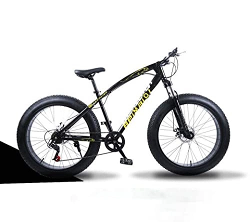 Fat Tyre Mountain Bike : Adult mountain bike- Mountain Bikes, 26 Inch Fat Tire Hardtail Mountain Bike, Dual Suspension Frame and Suspension Fork All Terrain Mountain Bicycle, Men's and Women Adult