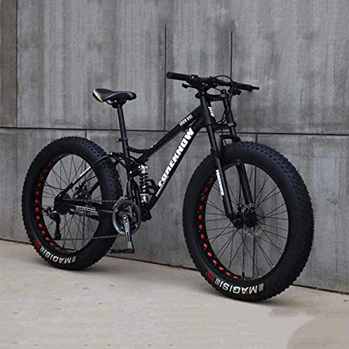 Fat Tyre Mountain Bike : Citybike, Fat Tire Men's Mountain Bike City Bikes The Women's Bike Men's Women's Student Bike with variable speed 24 / 26 inches-E_26Inch 27 speed