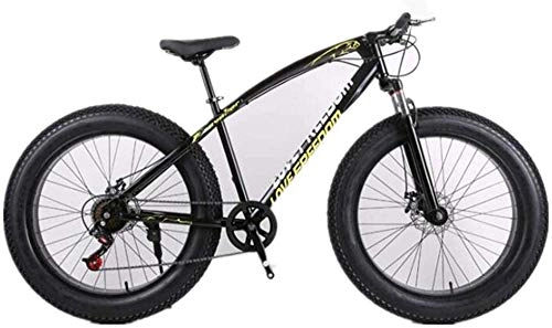 Fat Tyre Mountain Bike : Comfort & Cruiser Bikes Kids' Bikes Men s Mountain Bike City Road Off-road Bicycle 26 Inch Wheel For Adults Men (Color : Yellow Size : 24 speed)-21_speed_Black