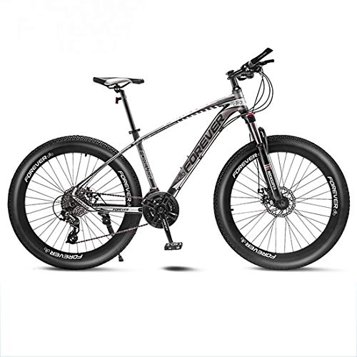 Fat Tyre Mountain Bike : CPY-EX Mountain Bike, Aluminum Alloy Frame, 24 / 27 / 30 / 33 Speed, 27.50 Inch Wheel Diameter, Hydraulic Disc Brake (Hydraulic Brake Pad) Double Disc Brake, C, 30