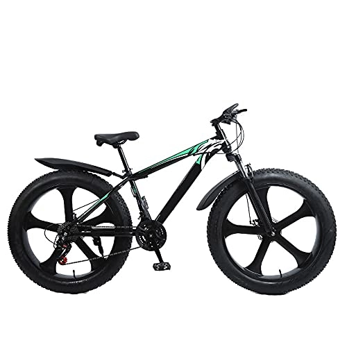 Fat Tyre Mountain Bike : Dewei Fat tire mountain bike mountain bike mountain bike adult bicycle bicycle mountain shock absorption student mountain bike variable speed off-road beach snowman adult bicycle