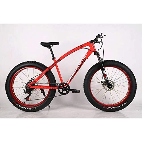 Fat Tyre Mountain Bike : DFEIL 4.0 Fat Tire Mountain Bikes, Adult All Terrain Mountain Bicycle, High-carbon Steel Frame Hardtail Mountain Bike With Dual Disc Brake 26 Inches (Color : 27 speed)