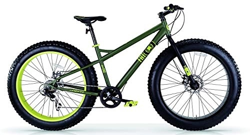 Fat Tyre Mountain Bike : Fat X 26 Inch 44 cm Men 7SP Disc Brake Army Green