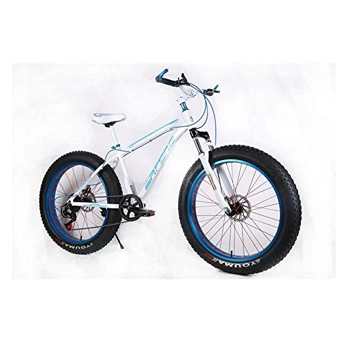Fat Tyre Mountain Bike : GUO Fat Bicycle 26 Inch Snow Bike Aluminum Alloy Folding Mountain Bike Fat Tire Snow Bike Double Disc Brake-B