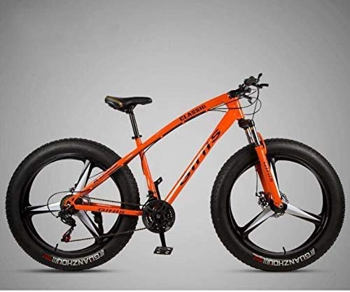 Fat Tyre Mountain Bike : HYCy Mountain Bike Bicycle for Adults, 264.0 Inch Fat Tire MTB Bike, Hardtail High-Carbon Steel Frame, Shock-Absorbing Front Fork And Dual Disc Brake