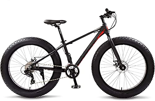 Fat Tyre Mountain Bike : JYTFZD WENHAO Mountain Bike, Road Bikes Bicycles Full Aluminium Bicycle 26 Snow Fat Tire 24 Speed Mtb Disc Brakes, for Urban Environment and Commuting To and From Get Off Work