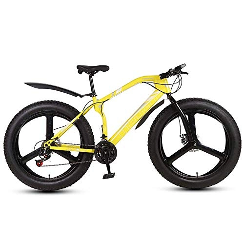 Fat Tyre Mountain Bike : KaiKai Mountain Bike Adult, Mountain Bike 26 Inch, Fat Tire Mountain Bike, Dual Suspension Frame And Suspension Fork All Terrain Mountain Bike, 27Speed, Black, Spoke wheel