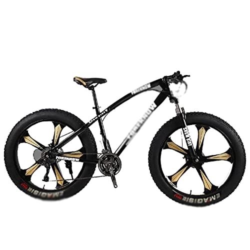 Fat Tyre Mountain Bike : Kays 26" Wheel Size Mountain Bike For Adult 21 / 24 / 27 Speeds Dual Suspension Man And Woman Bicycle(Size:27 Speed, Color:Black)